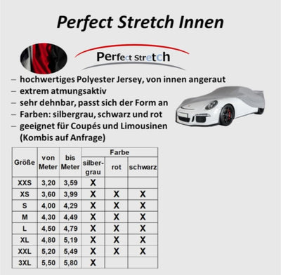 Car-e-Cover© Indoor Car Cover - Premium Autoabdeckung Perfect Stretch – Formanpassende, atmungsaktiv