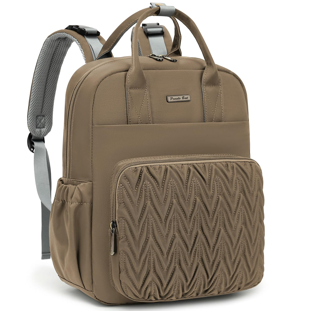 Pomelo Best Wickelrucksack Mittelgross Stylischer Wickeltasche Rucksack Baby Tasche mit Wickelunterl