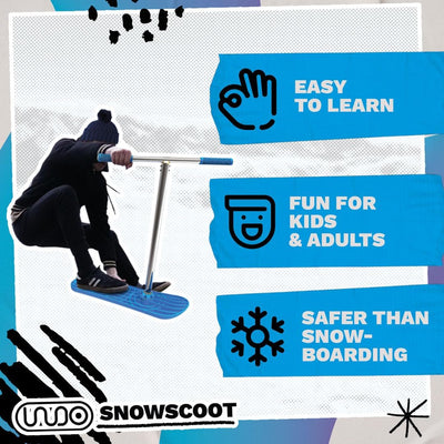Indo SnowScoot – ultimativer Schneescooter für Kinder und Erwachsene – perfekter Hinterhofspass mit