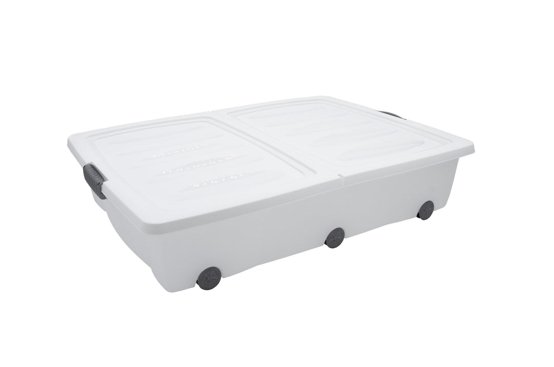 Spetebo Unterbettkommode mit Rollen 60 Liter XXL Sortiert - Betten Box Stauraum Bett