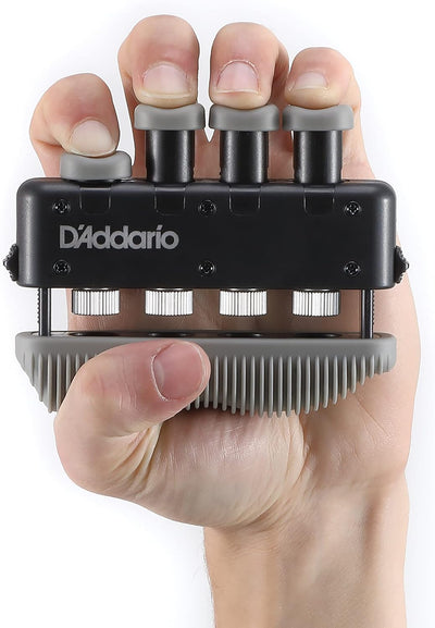 D'Addario Varigrip + Finger Strengthener - Fingerübungsgerät & Gitarrentrainer mit simulierten Saite