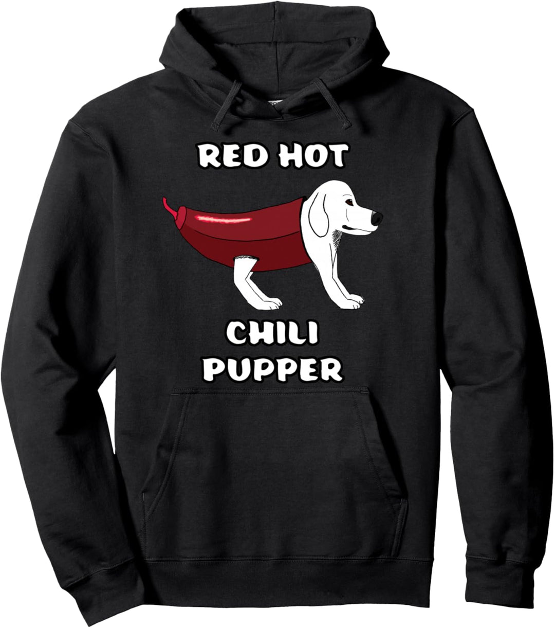 RHCP Red Hot Chili Pupper Paprika Parodie Welpe Doggy Welpen Pullover Hoodie