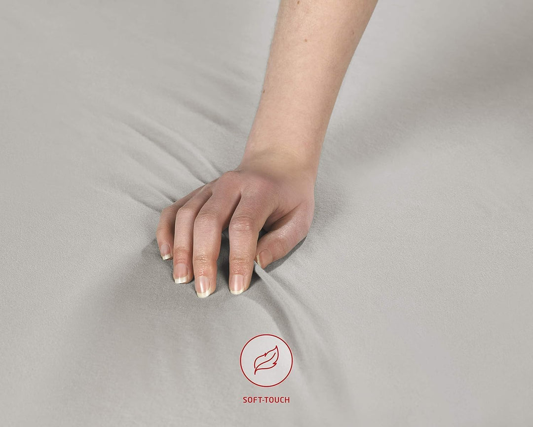 fleuresse Comfort Spannbettlaken, 96% Baumwolle, 4% Elasthan, Nachtblau, 200 x 200 cm Nachtblau 200