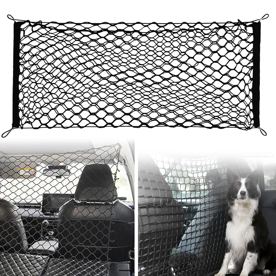 Schutzgitter Auto Barriere Trennnetz: Hundegitter Auto Hundeschutzgitter aus Polypropylen mit 4 Hake