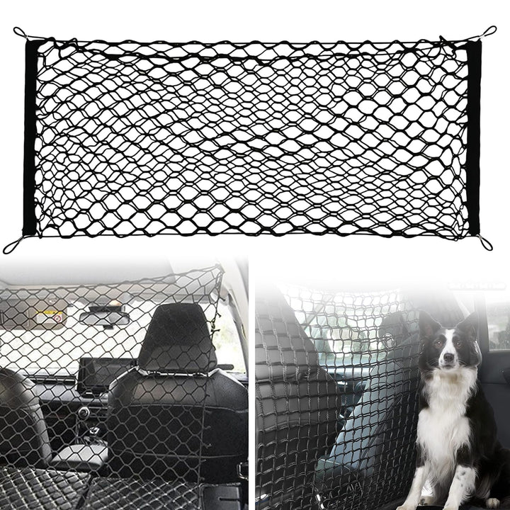 Schutzgitter Auto Barriere Trennnetz: Hundegitter Auto Hundeschutzgitter aus Polypropylen mit 4 Hake