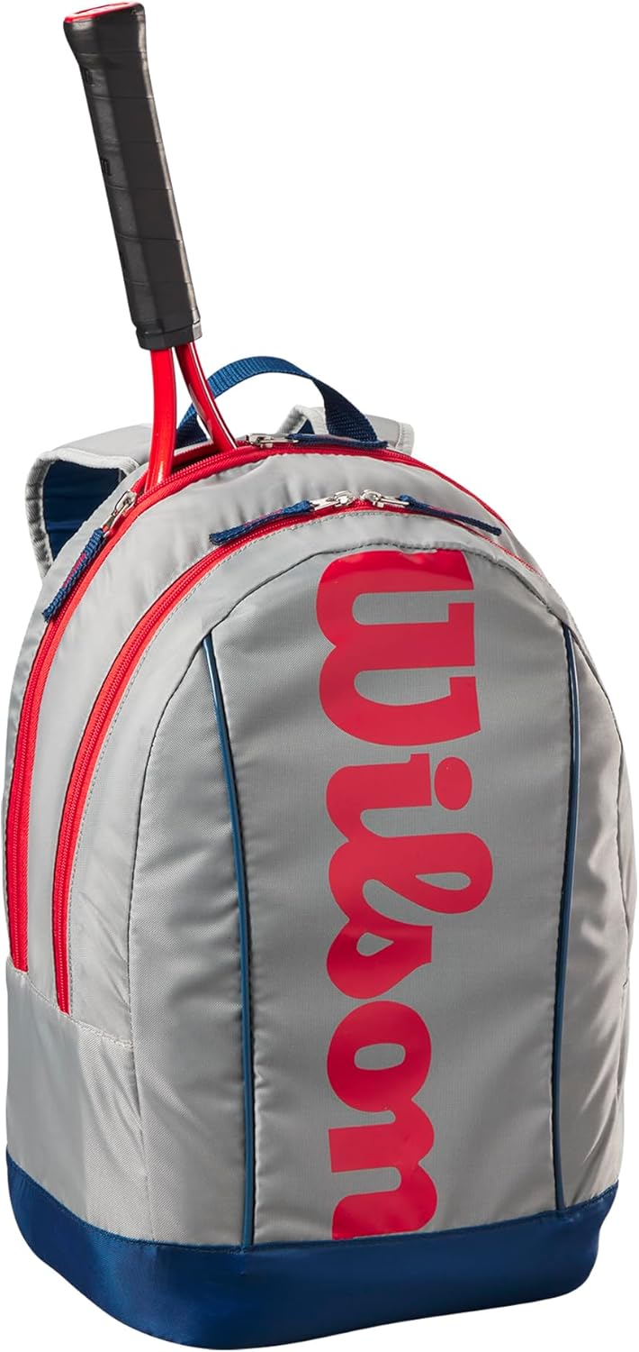 Wilson Junior Tennis Rucksack 2 Hellgrau F03 / Rot-blau, 2 Hellgrau F03 / Rot-blau