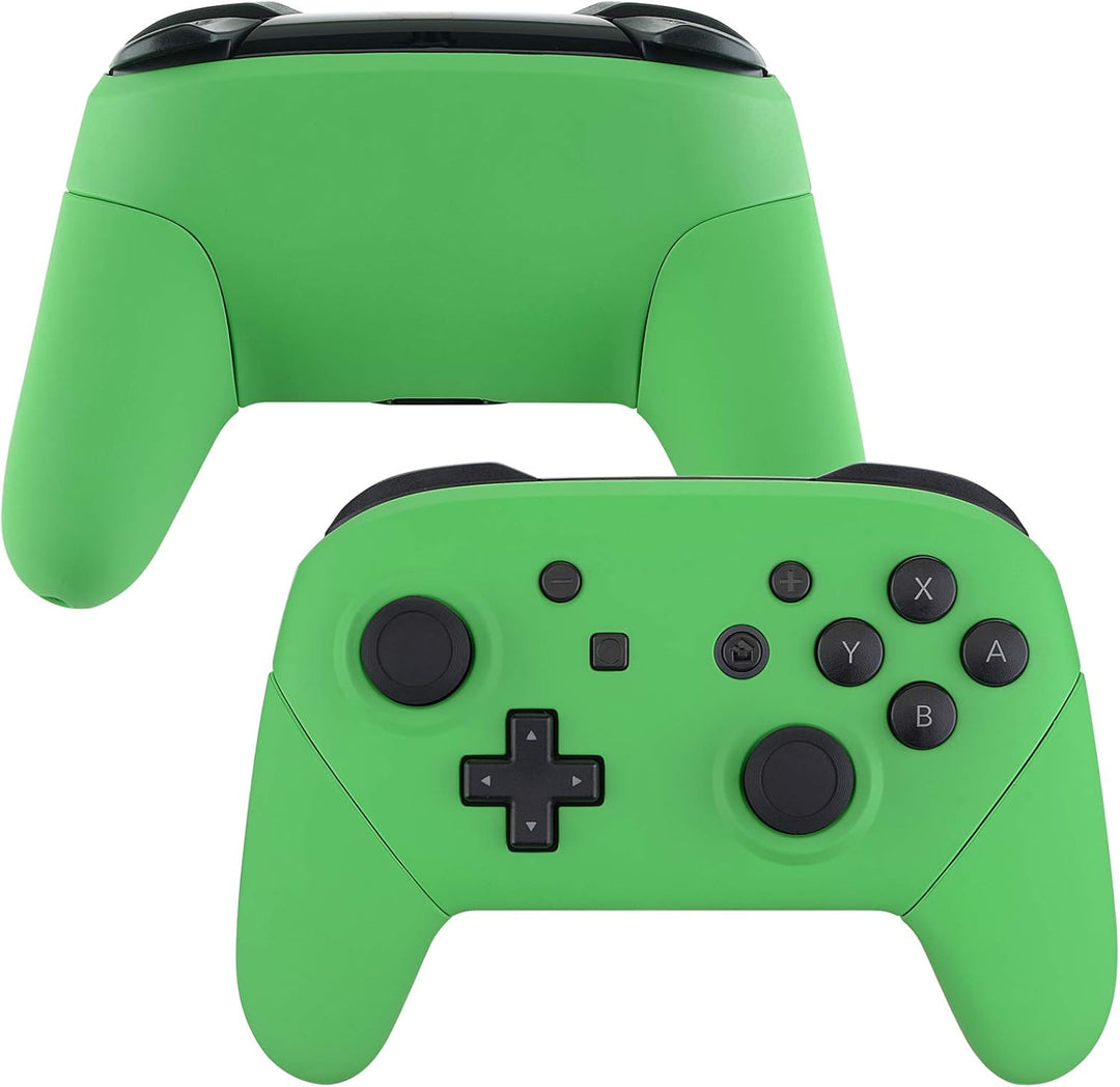 eXtremeRate Griff Hülle Set für Switch Pro Controller, Matt DIY-Ersatz Front Case/Rücken Gehäuse&Han