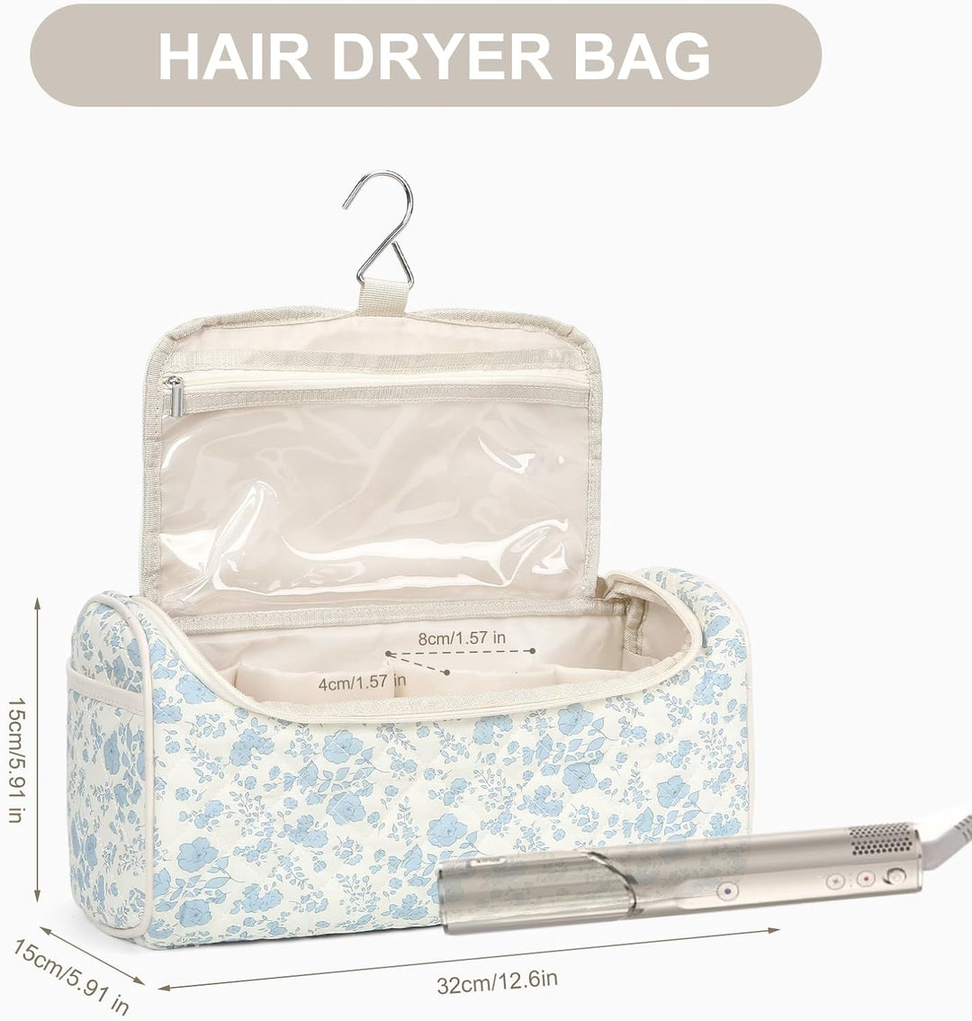 HICARRY Airwrap Tasche Reisetasche Gross für Airwrap Haarstyler und Aufsätzen Blumen Haartrocknerhal