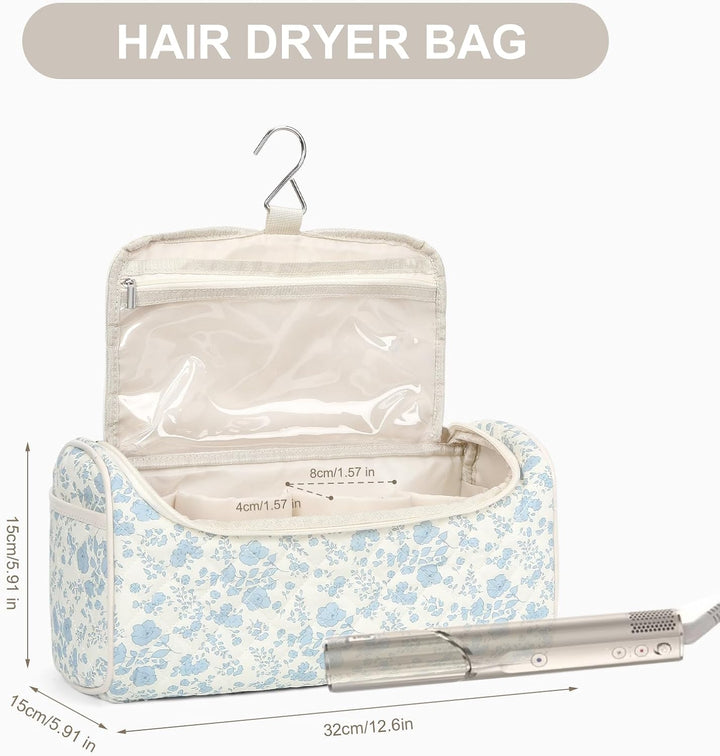 HICARRY Airwrap Tasche Reisetasche Gross für Airwrap Haarstyler und Aufsätzen Blumen Haartrocknerhal