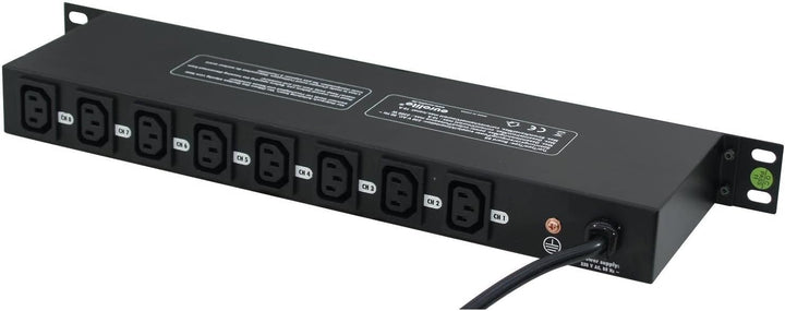 EUROLITE Board 8-S 8x Kaltgerätebuchse | Schaltpanel mit 8 Schaltern zum getrennten Schalten von 8 K