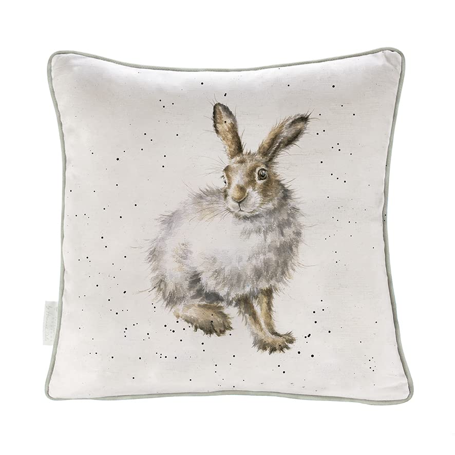 Wrendale Designs Kissen "Winter Hase", Baumwolle, 40cm x 40cm