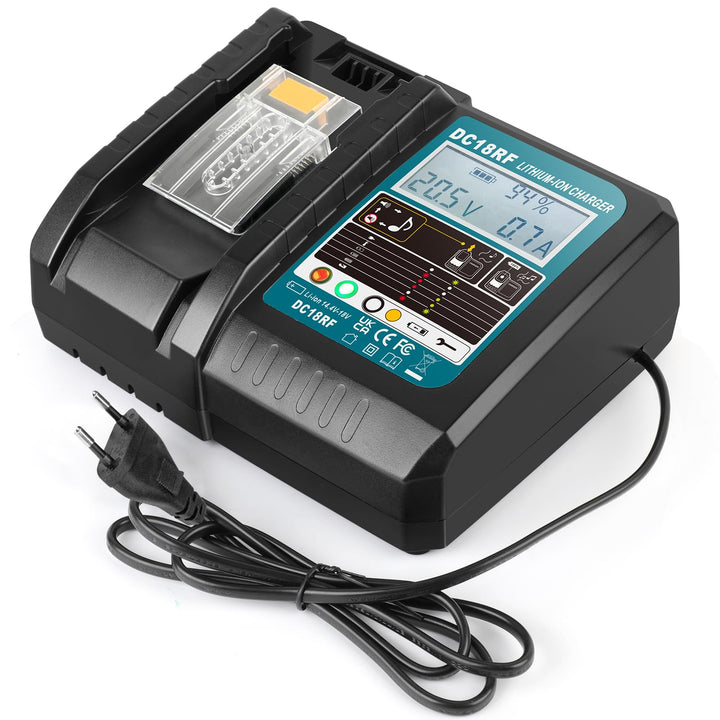ASUNCELL 3.5A DC18RC Schnellladegerät Kompatibel mit Makita 14,4V-18V Li-Ion Ersatzakku BL1815 BL183