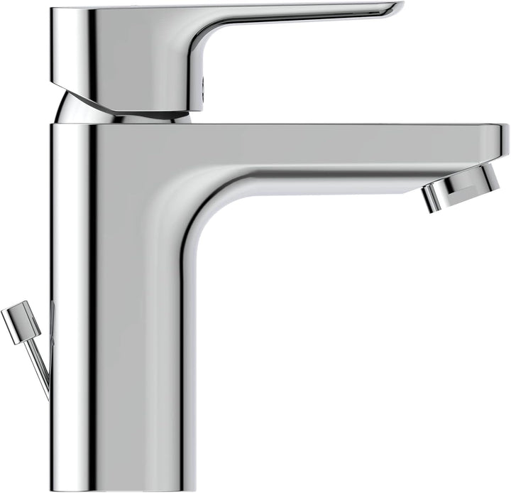 Ideal Standard BC560AA Ceraplan III Slim Waschtischarmatur, Chrom Auslaufhöhe 92mm mit Ablaufgarnitu