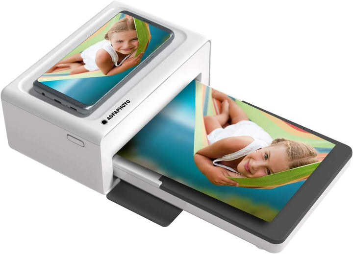 Agfaphoto Fotodrucker 10x15 cm Realipix Moments | Bluetooth Fotodrucker für Smartphone Apple Android
