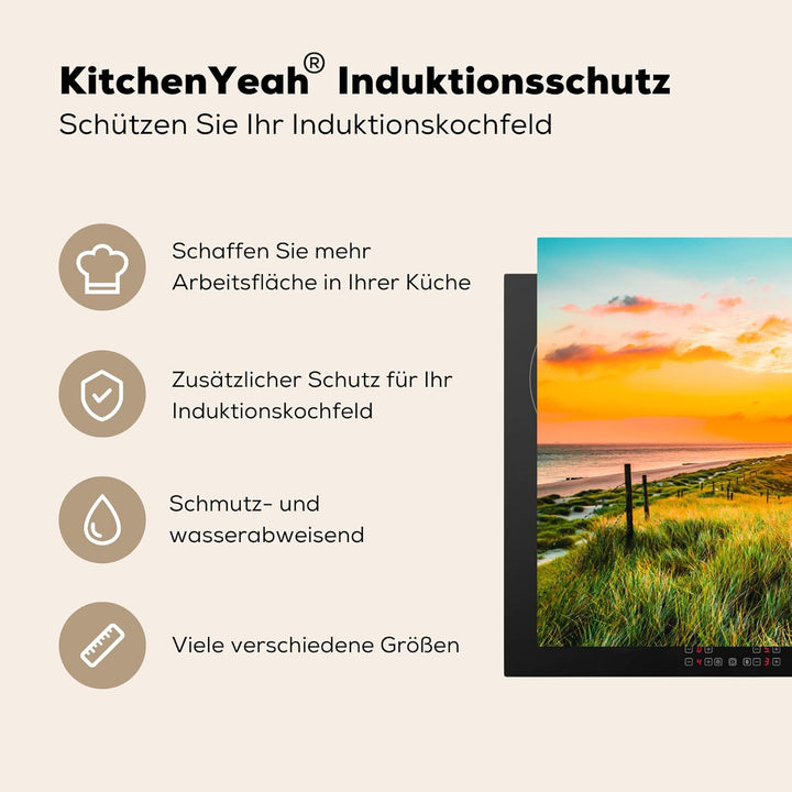Herdabdeckplatte Einteilig Herdabdeckung Abdeckplatte für Ceranfeld Abdeckung Induktionskochfeld Auf