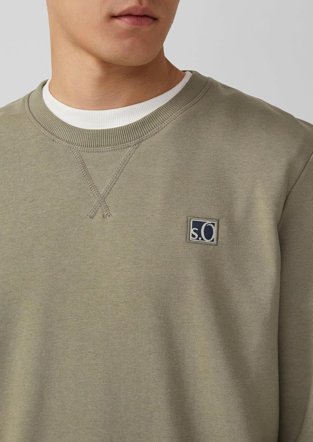 s.Oliver Sweatshirt aus Baumwollmix mit Crew Neck S 7853, S 7853