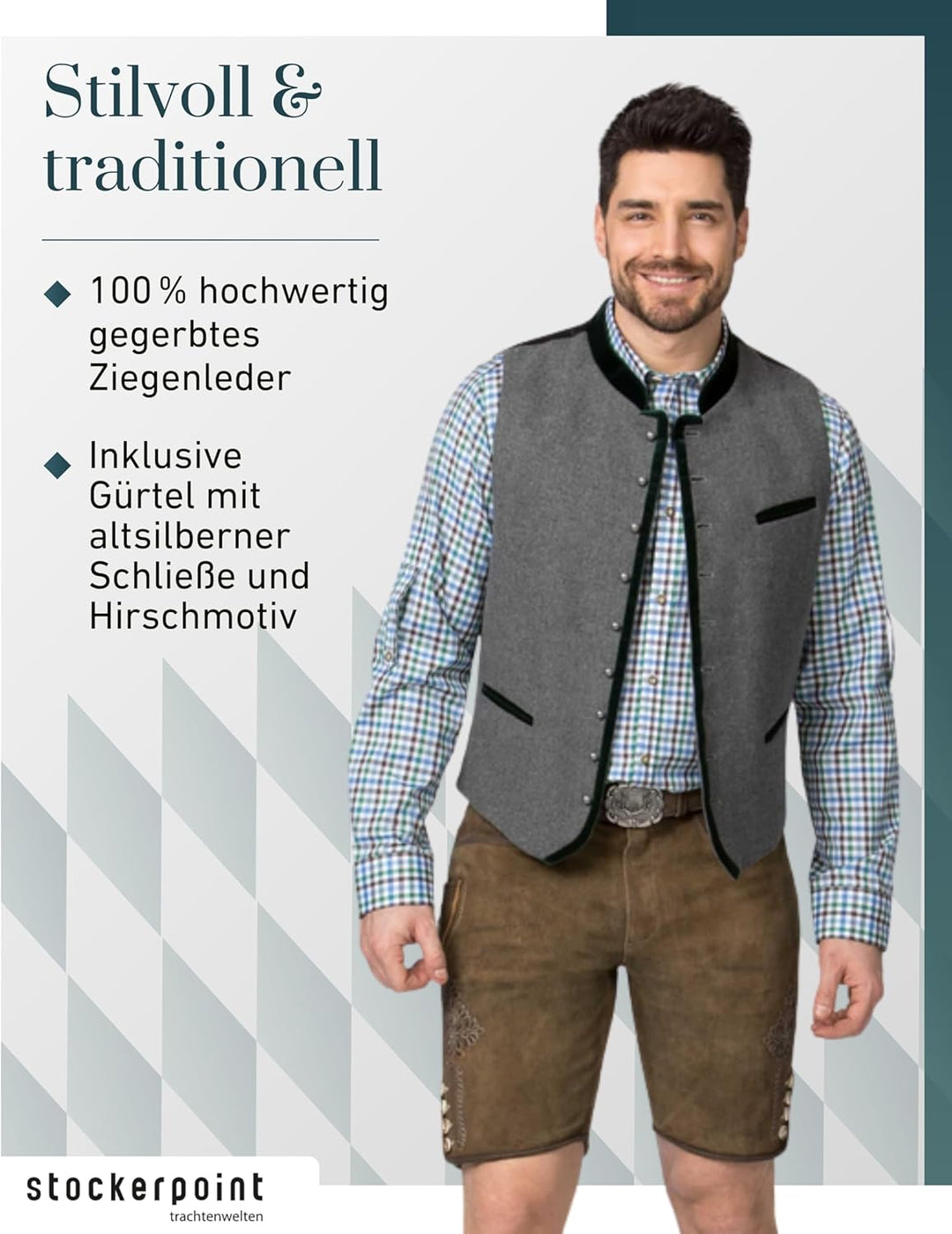 Stockerpoint Herren Hose 46 Havanna Gespeckt, 46 Havanna Gespeckt