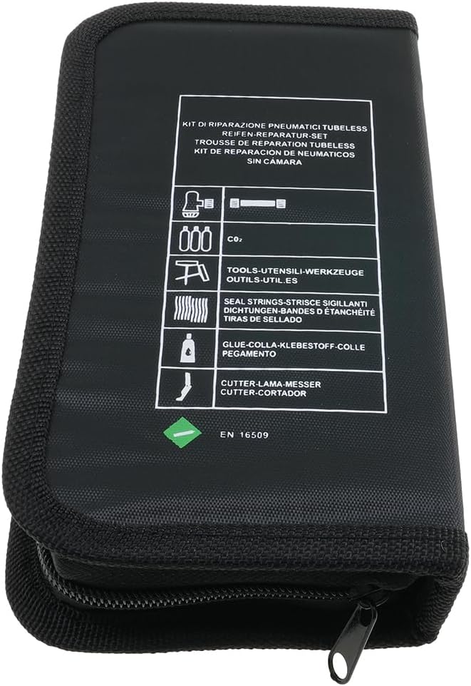 GIVI S450 Reifenreparaturset – Pannenset für schlauchlose Reifen mit CO2 Kartuschen, Flickzeug & Wer