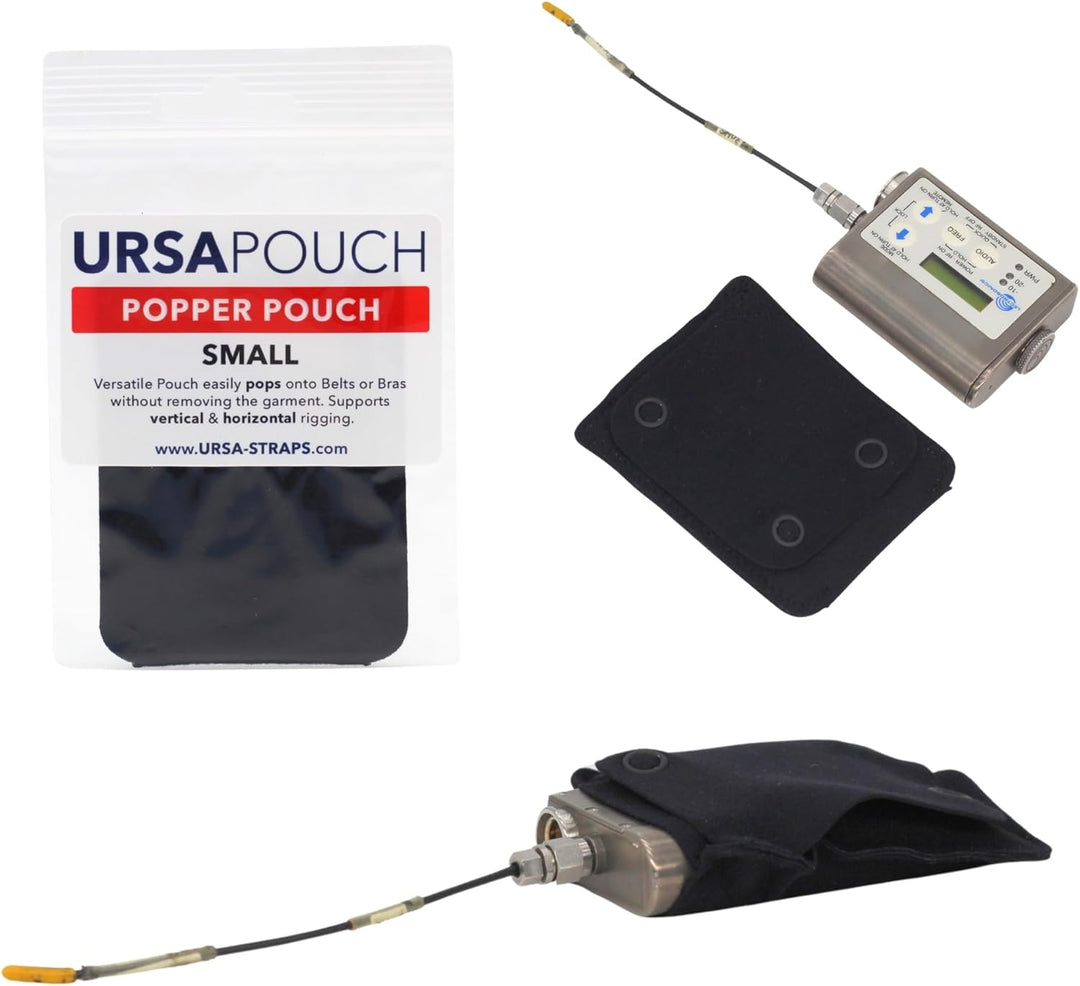 URSA Popper Pouch – Diskrete & vielseitige Sendertasche – Sicheres Druckknopf-Design für horizontale