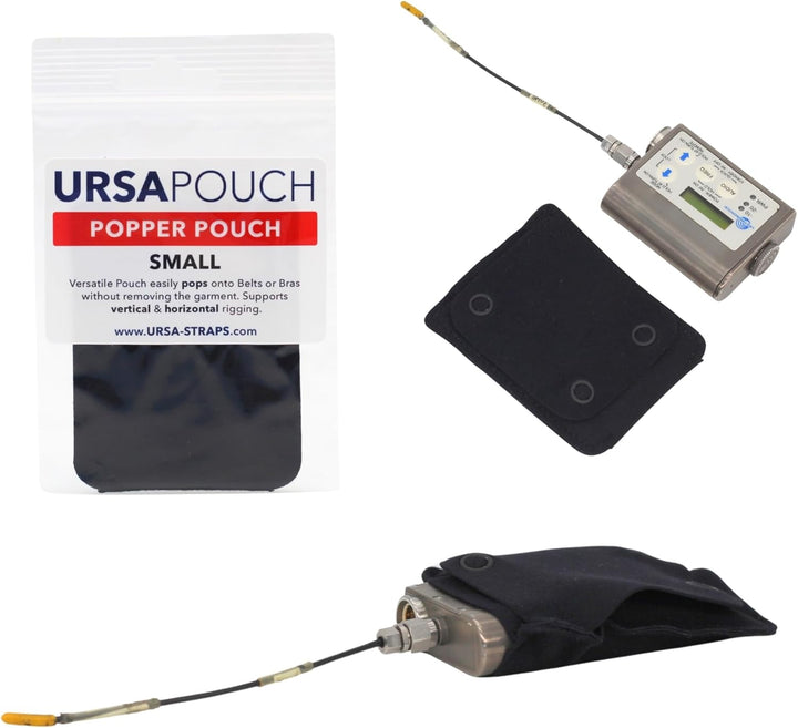 URSA Popper Pouch – Diskrete & vielseitige Sendertasche – Sicheres Druckknopf-Design für horizontale