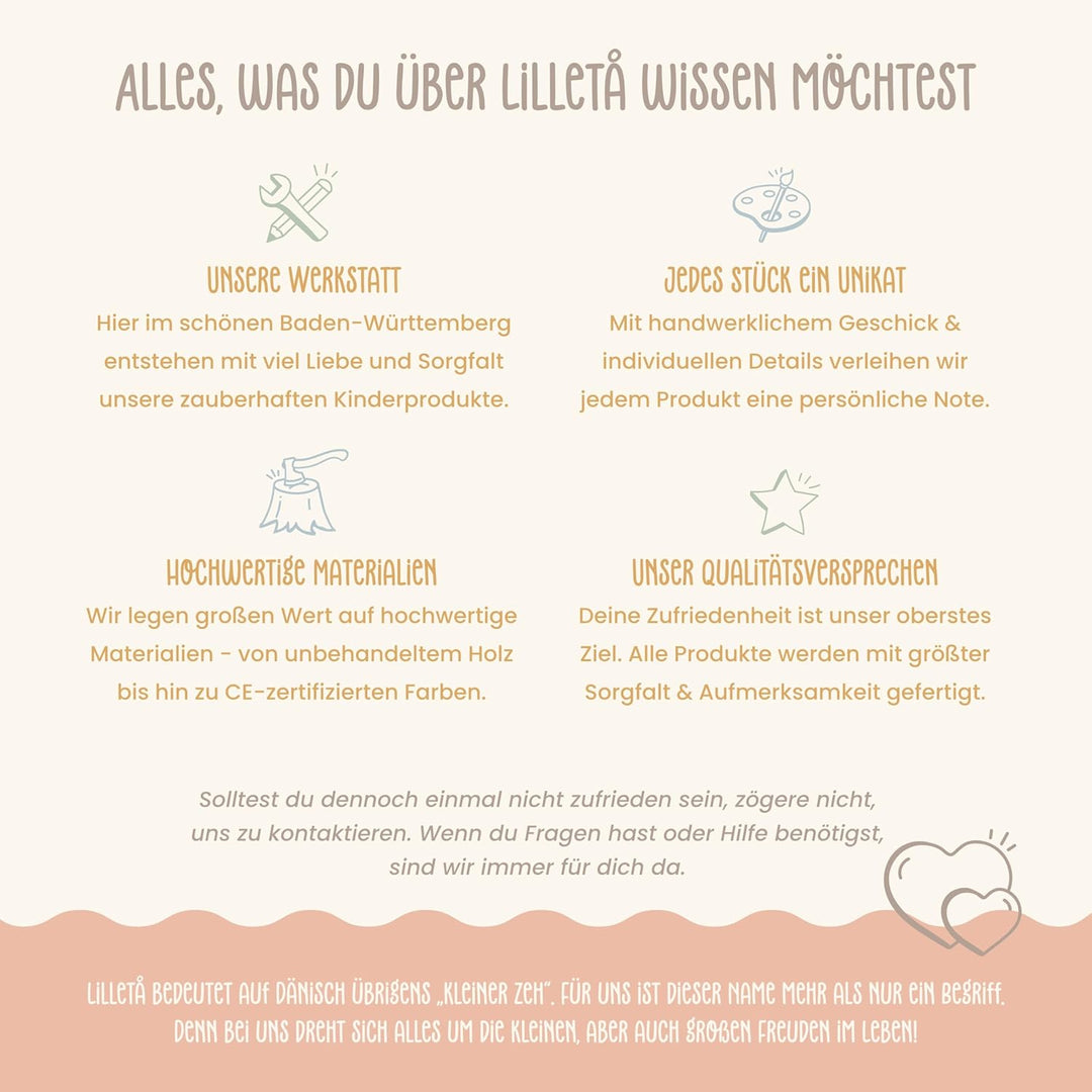 Lilletå ® Personalisiertes Holzbrett Tiergruppe - Individuelles Frühstücksbrettchen mit Hochwertigem