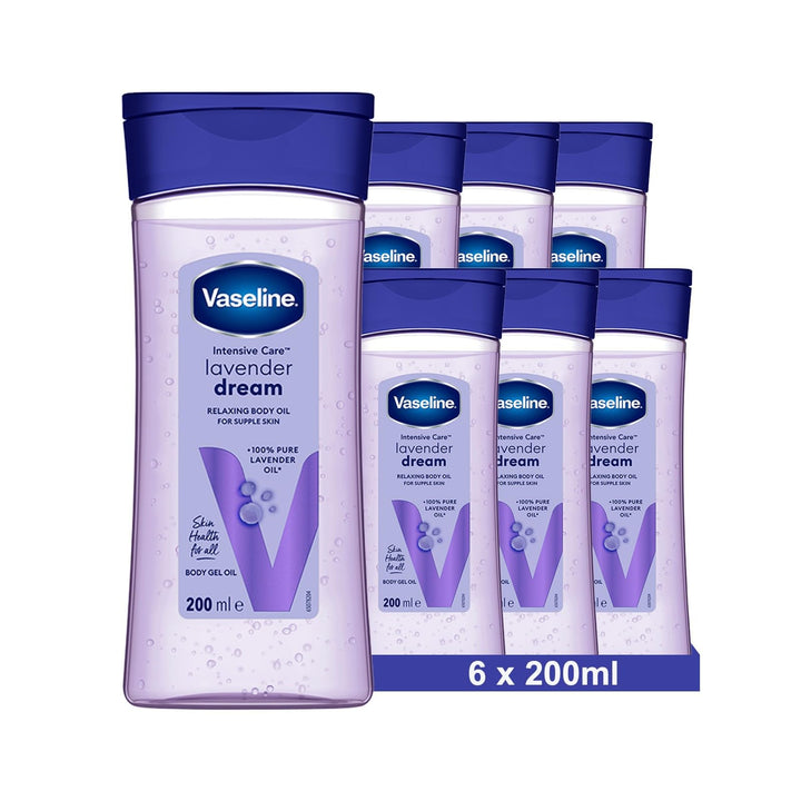Vaseline Intensive Care Lavender Dream für geschmeidige Haut – Entspannendes Körpergel-Öl mit 100% r