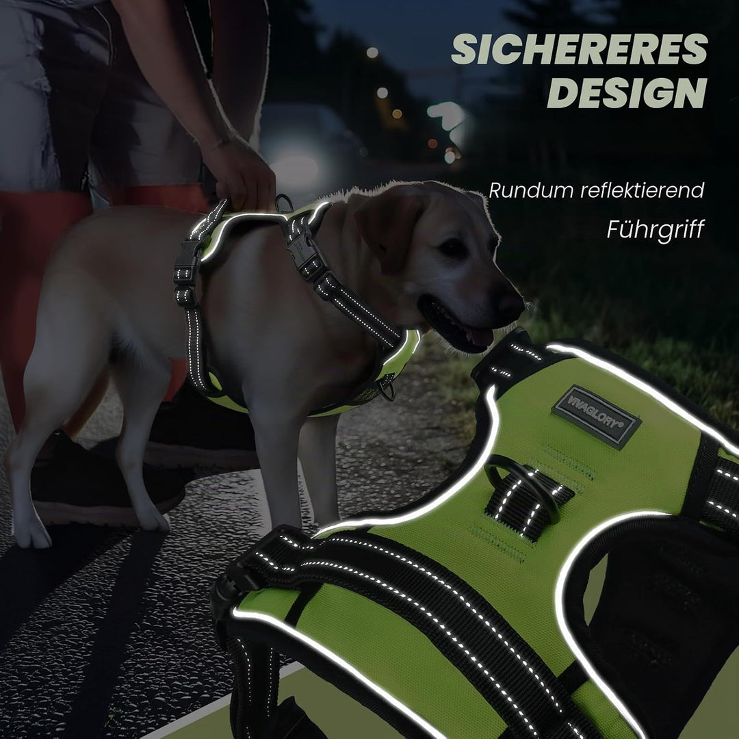 VIVAGLORY Easewalk Hundegeschirr, Anti Zug Hundegeschirr für Training &amp; Spazieren, Anti Zieh Geschir