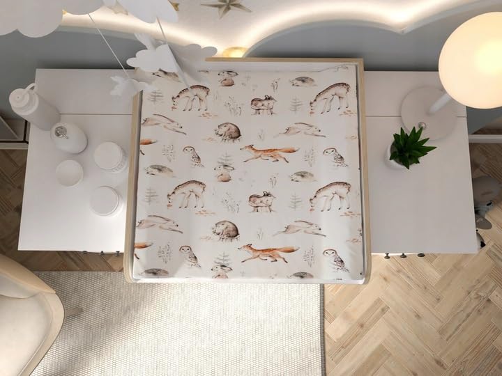 Wickelaufsatz mit Platte für Hemnes von IKEA, Wickeltischaufsatz für 50x160 cm Kommoden, Abnehmbar W