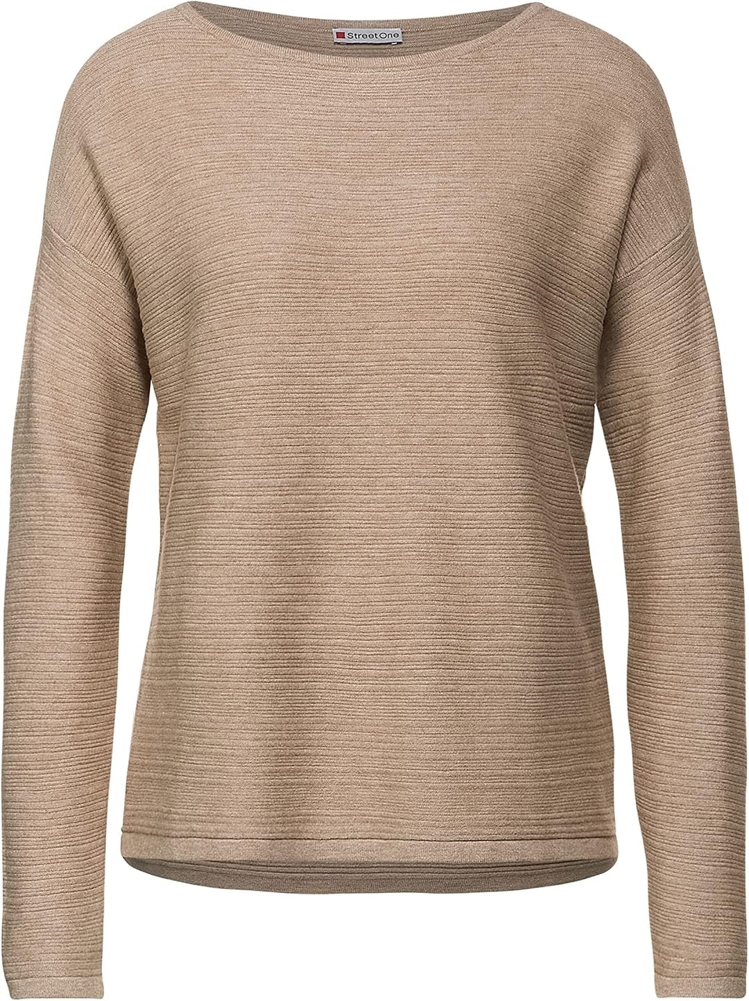Street One Damen A302025 Strickpullover (1er Pack) 40 Buff Sand Melange, 40 Buff Sand Melange