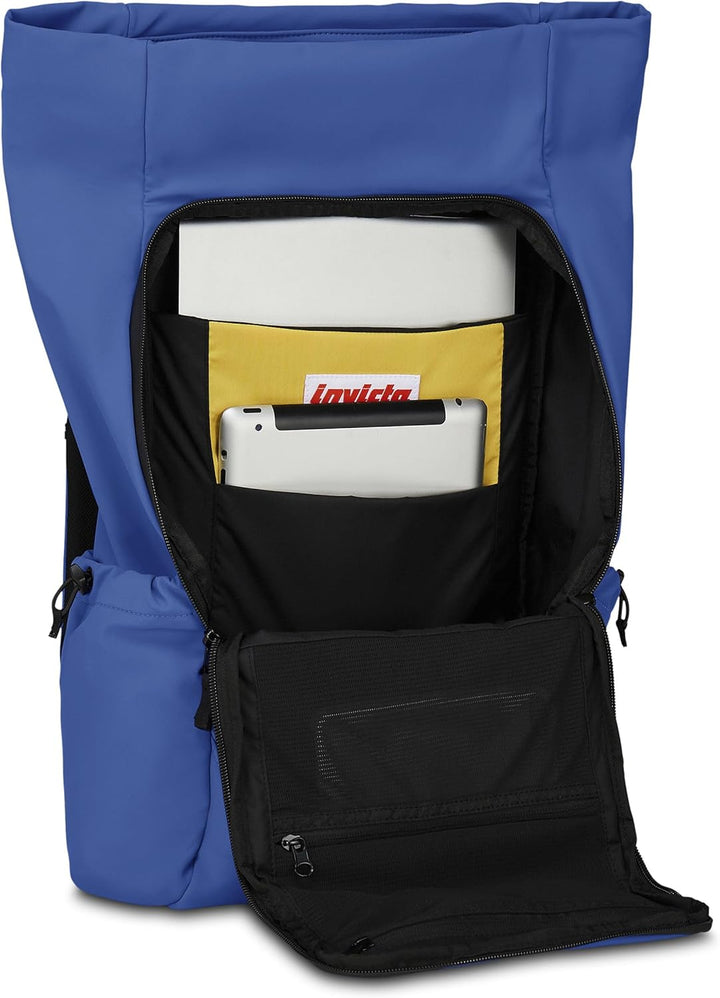 Invicta FOLD Rucksack Laptoptasche Business, Leicht, kompakt, mit Laptopfach, Rolltop Rucksack für B