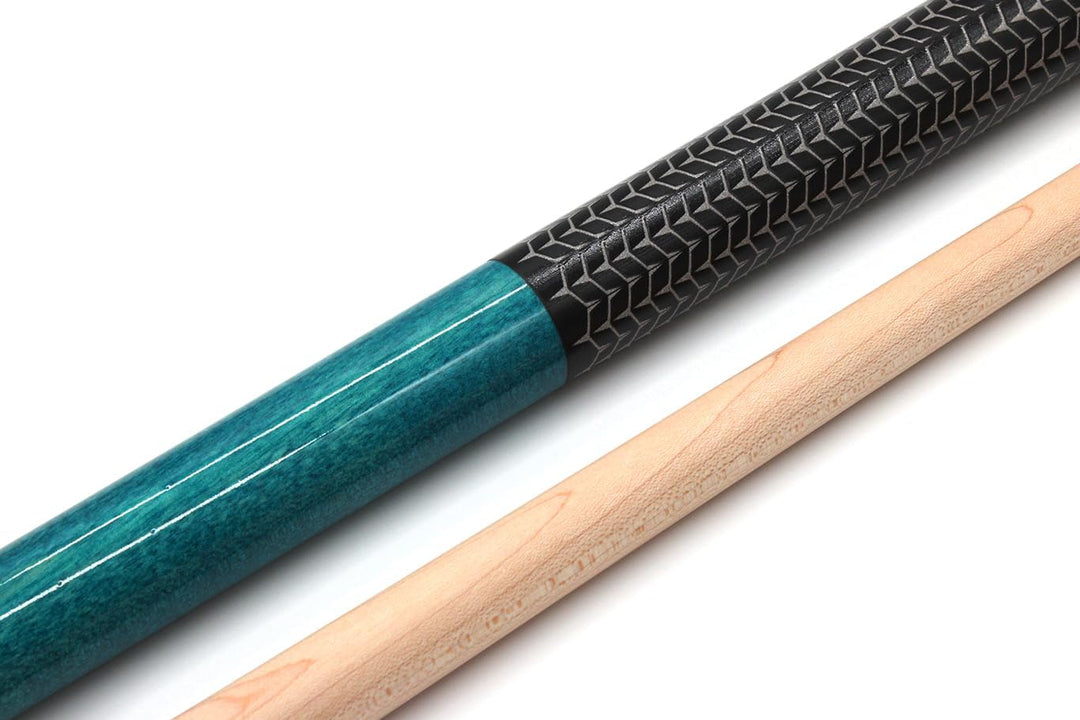 Billardqueue Spear JDH - 2-teilig, 146cm, Radial Joint Verschluss Blau-Weiss, Blau-Weiss