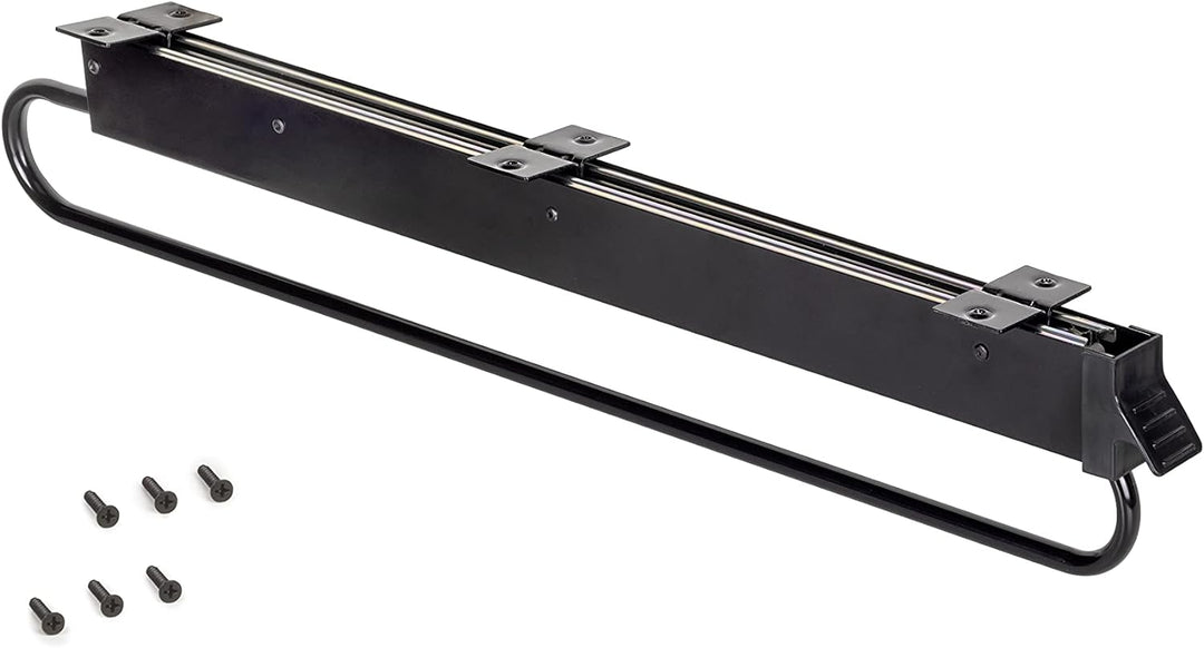 Emuca - Kleiderbügelauszug ausziehbar für kleiderschrank, Ausziehbare Kleiderstange Länge 800mm, Ede