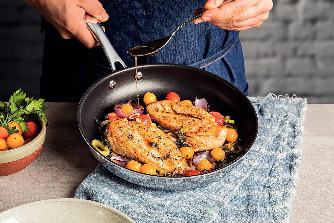 Tramontina Antihaft Bratpfanne GRANO, 18/10-Stahl, Antihaftbeschichtung, 1,2 Liter, 20 cm Mit Antiha