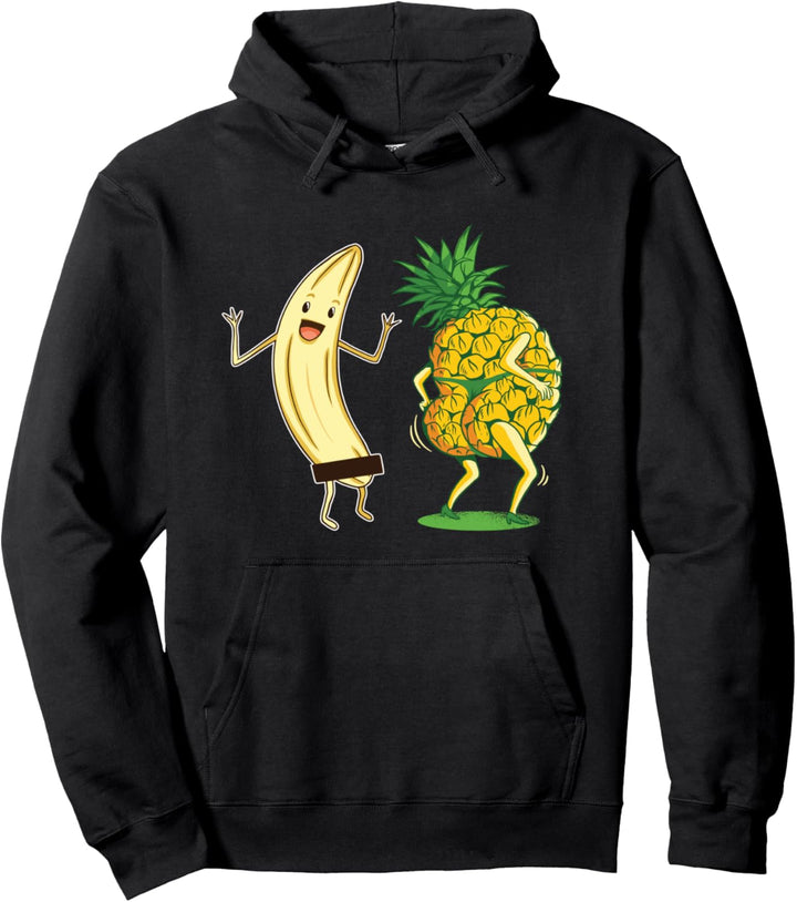 Ananas Stripper Zensierte Nackte Banane Striptease Früchte Pullover Hoodie