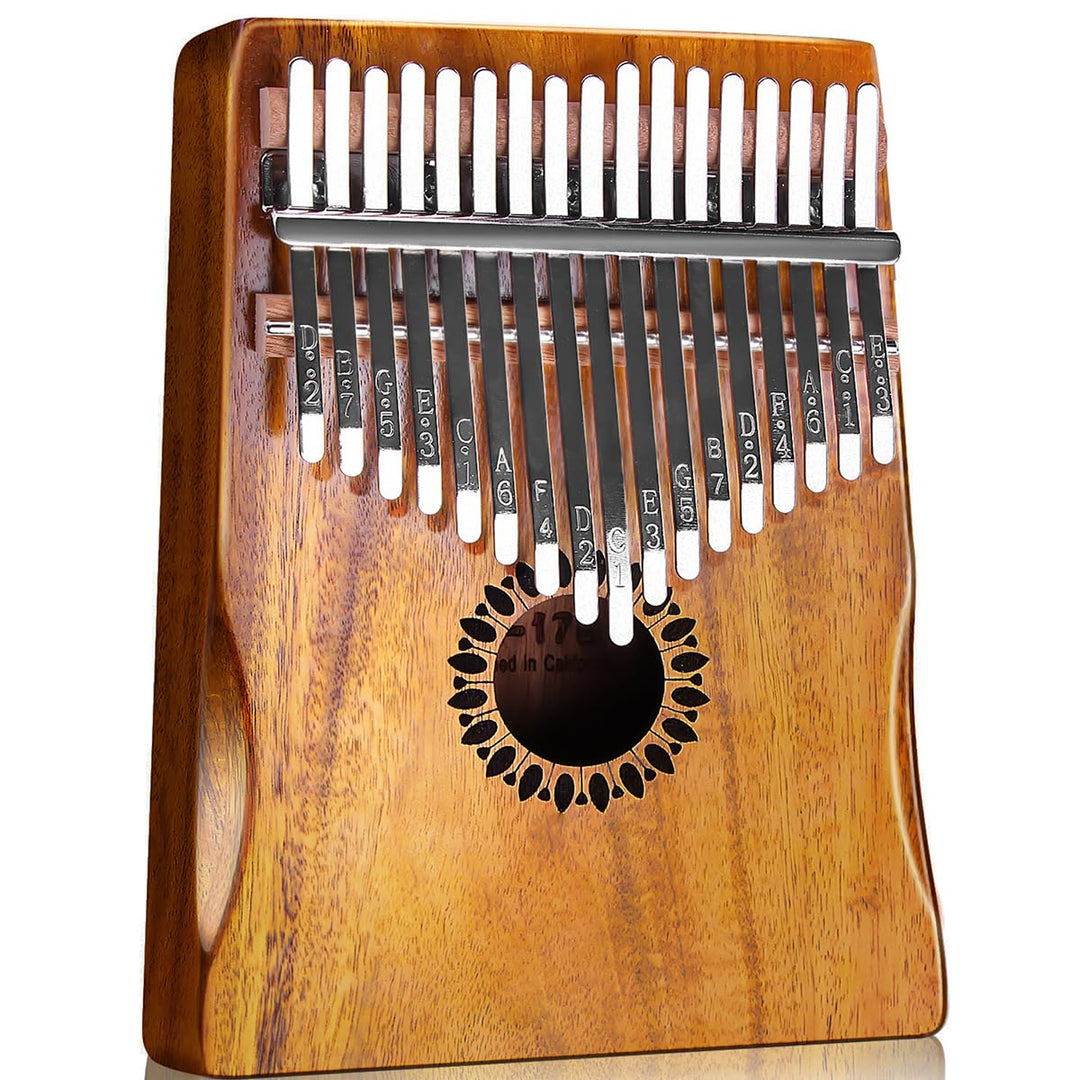 Newlam Kalimba Daumenklavier 17 Tasten Musikinstrument, Fingerklavier Instrument Klaviergeschenk für