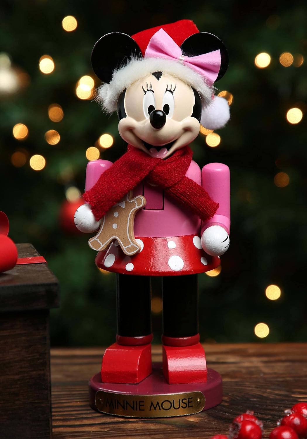 Kurt Adler Minnie Maus Nussknacker, pink Standard, Standard