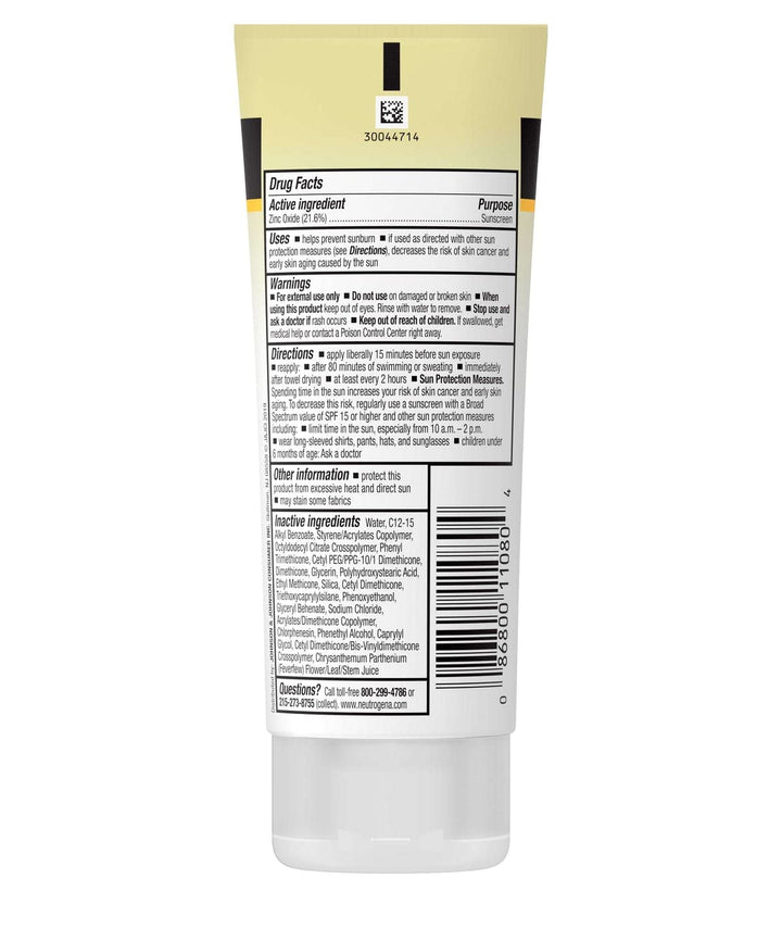 Neutrogena Sheer Zinc Dry Touch Spf#50 Sonnenschutz 3 Unzen (88ml)