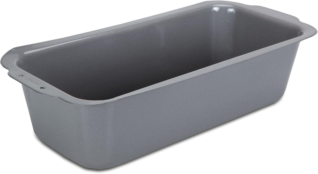 Städter we love baking silberne Brot-Back-Kastenform 30x13cm - Höhe 8cm - aus Metall emailliert - Fü