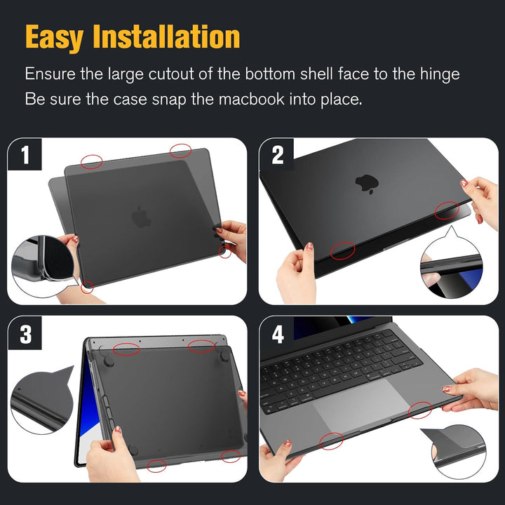 Fintie Hülle Kompatibel mit MacBook Pro 14 Zoll M5 M4 M3 M2 M1 Pro/Max (2025-2021) A3434 A3112 A3401
