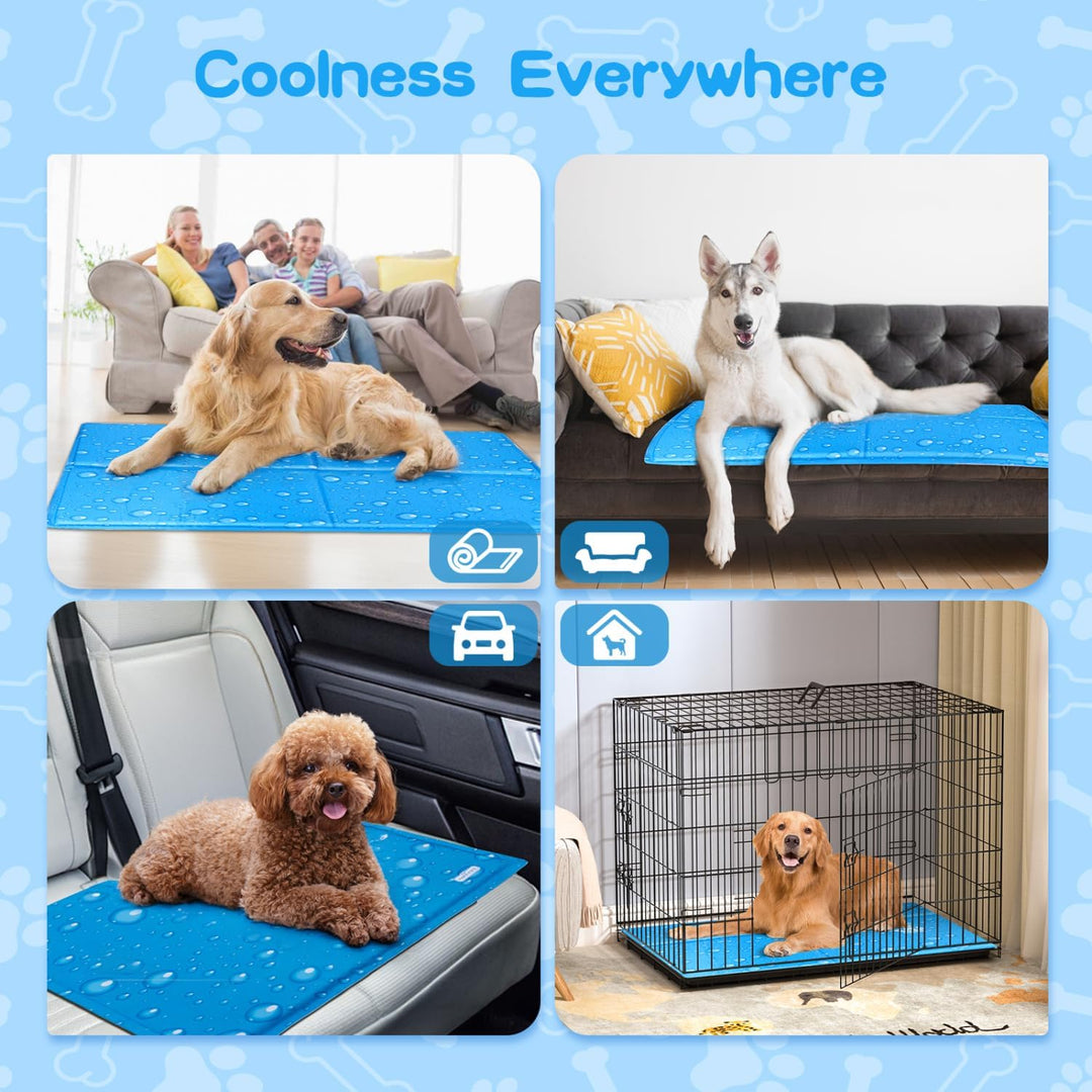 Nobleza Kühlmatte Hund, Kühldecke für Hunde Katze, Kühlkissen mit Ungiftiges Gel, Hundekühlmatte Sel