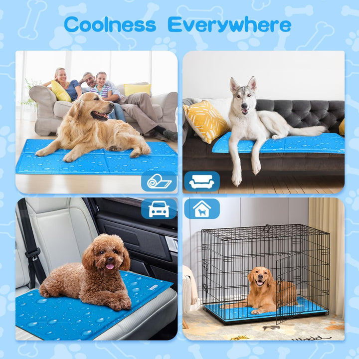 Nobleza Kühlmatte Hund, Kühldecke für Hunde Katze, Kühlkissen mit Ungiftiges Gel, Hundekühlmatte Sel