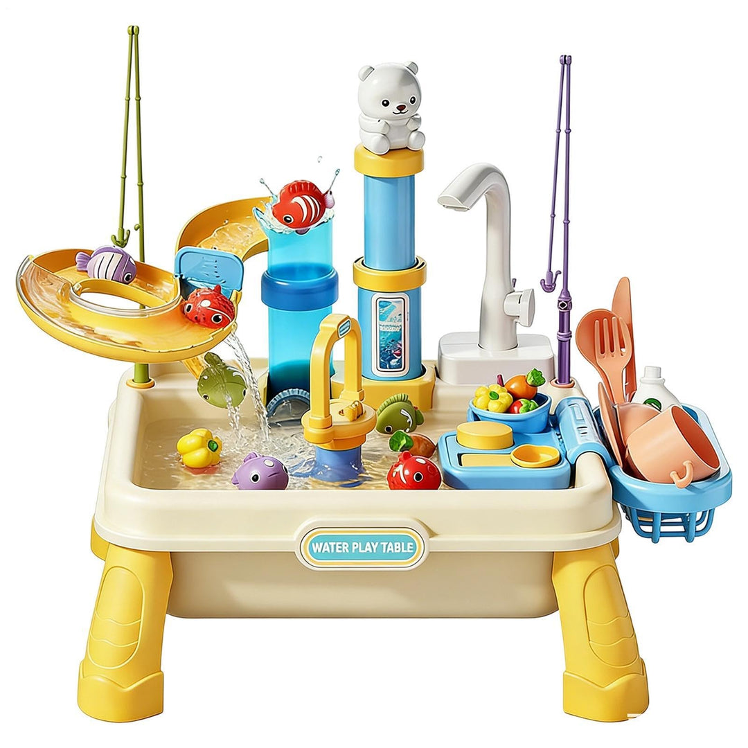 Generisch Sand und Wassertisch für Kinder, Sensorikspiel mit Integrierter Pumpe, Wasser Aktivitätsti