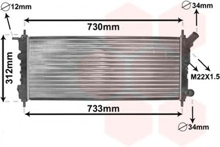 VAN WEZEL 37002263 Kühler, Motorkühlung