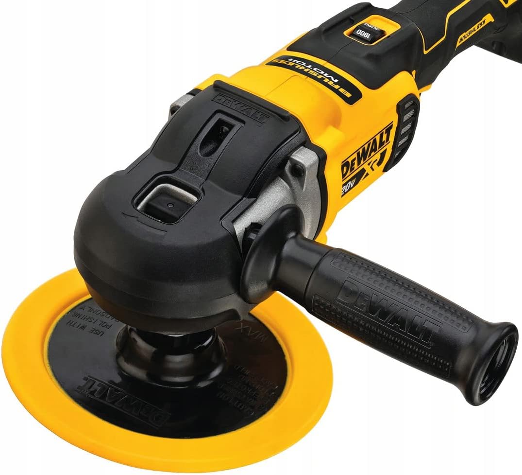 Dewalt DCM849N-XJ Pulidora para Metal rotativa escobillas XR 18V sin cargador/batería, gelb