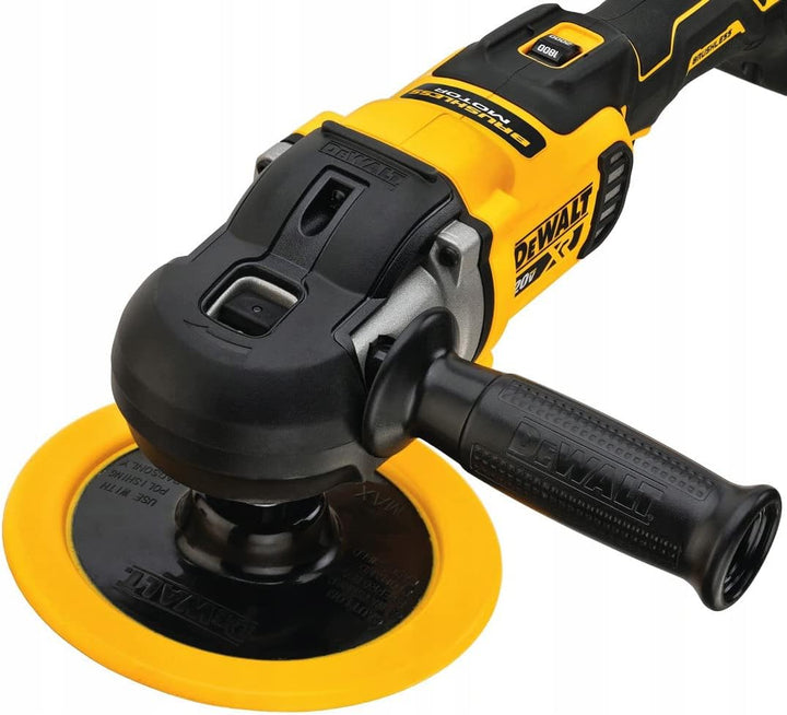 Dewalt DCM849N-XJ Pulidora para Metal rotativa escobillas XR 18V sin cargador/batería, gelb