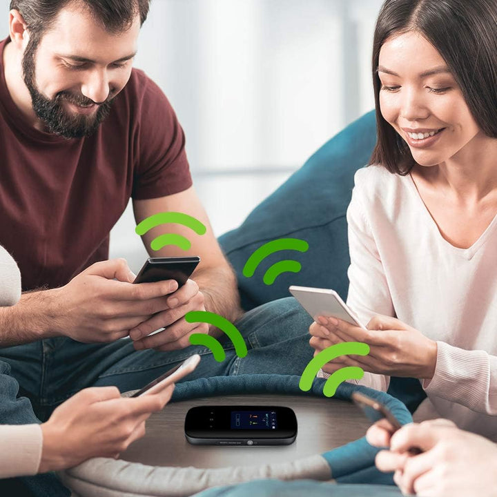 Zyxel 4G LTE-A Mobile WiFi Hotspot, Download-Geschwindigkeit bis zu 300 Mbit/s, Dual-Band WLAN für b