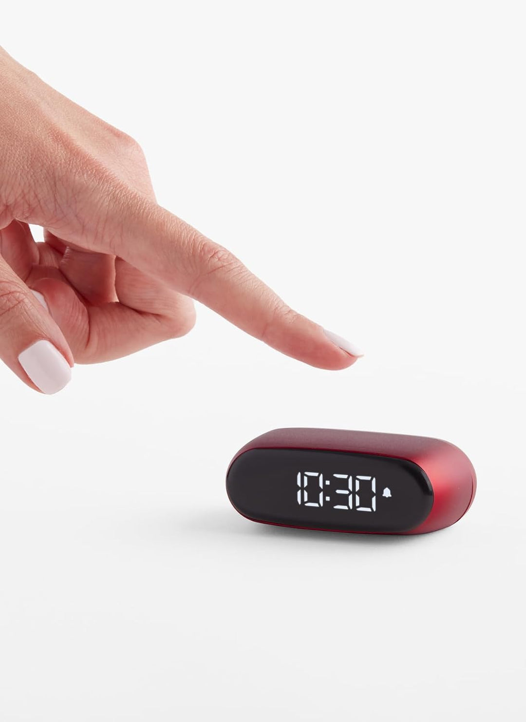 Lexon Minu Mini-Wecker, kompakt, mit VA-LCD-Display, Touchscreen-Bedienung, Snooze-Funktion und Hint