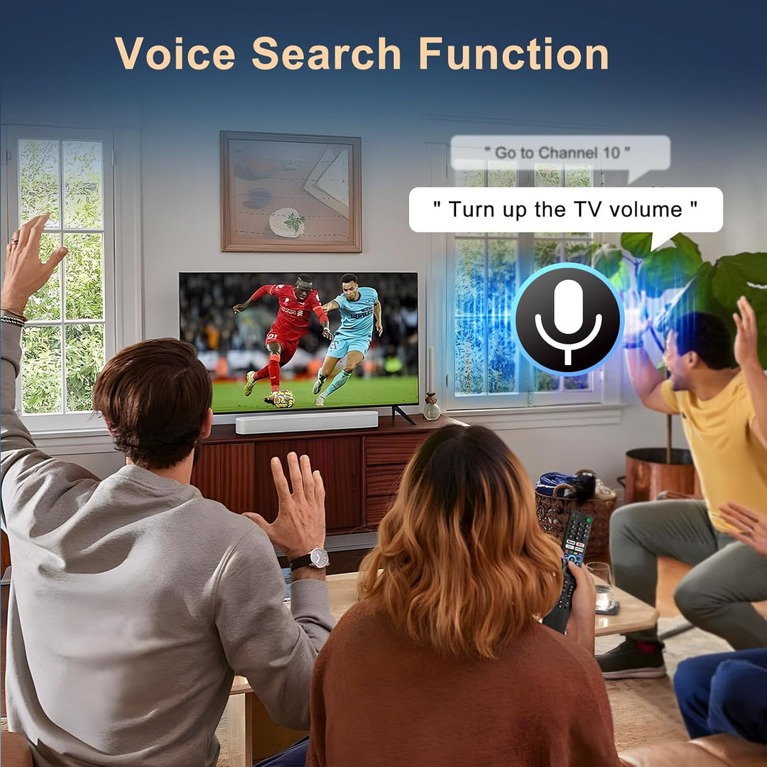 Sprach für Sony TV Fernbedienung Bravia,Ersatz für Alle Sony Fernseher Remote mit Vioce Fuction für