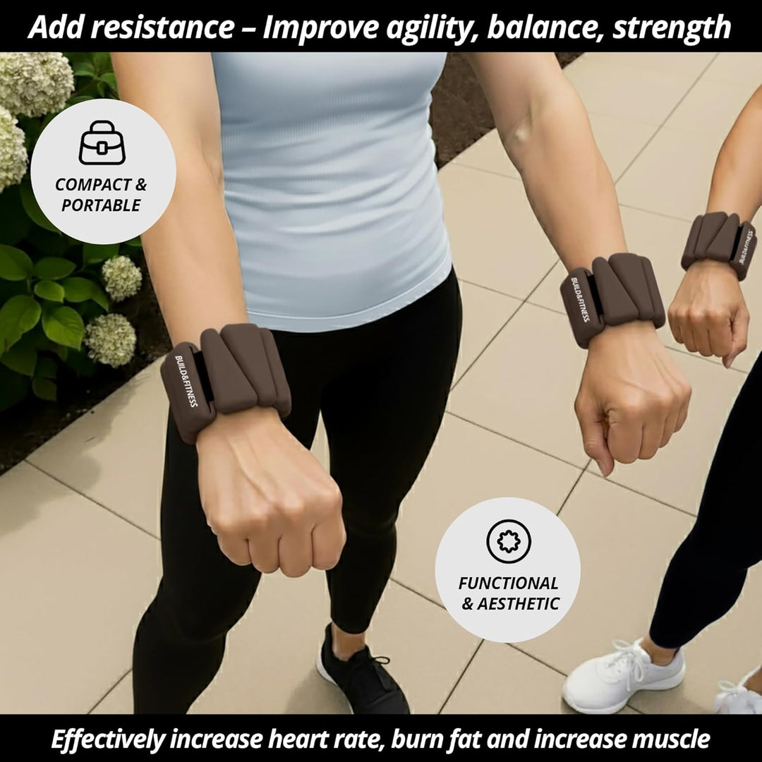 Handgelenk & Knöchel Gewichte Verstellbare Bänder für Frauen und Männer Workouts 2er Set je 0,5kg Pe