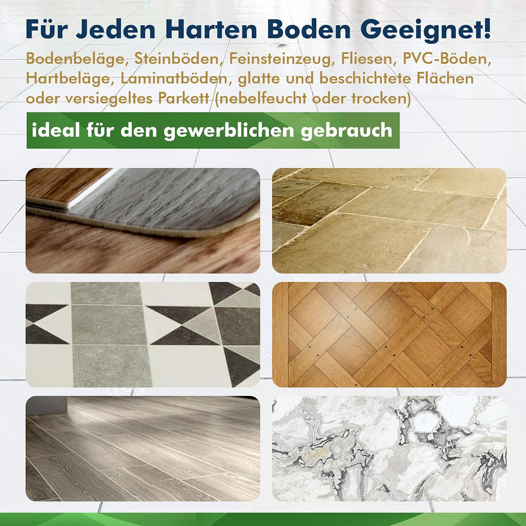 Okaei 10 Stück Wischmopp Bezug (40 cm) - Premium Bodenwischer-Wischbezug aus 100% Microfaser - Bezug